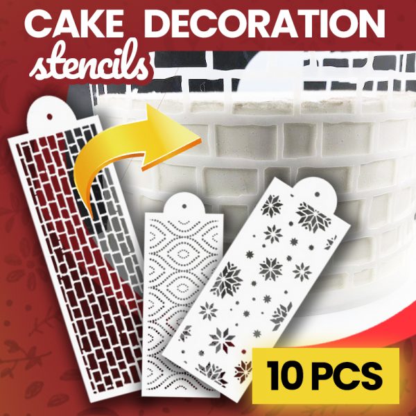 Cake decor stencils – Sagome per la decorazione di torte (10 pezzi) slider