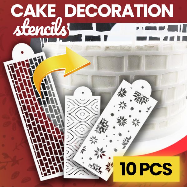 Cake decor stencils – Sagome per la decorazione di torte (10 pezzi)