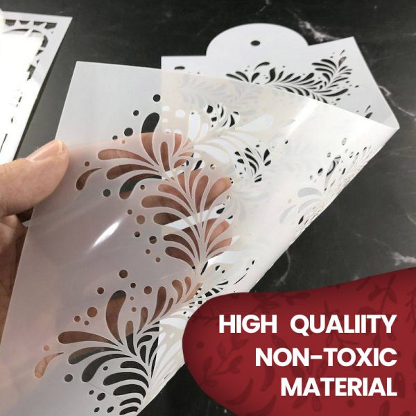 Cake decor stencils – Sagome per la decorazione di torte (10 pezzi) slider