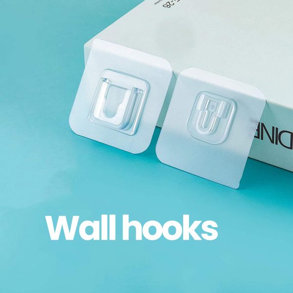 Wall hooks – Ganci da parete adesivi (10 pezzi)