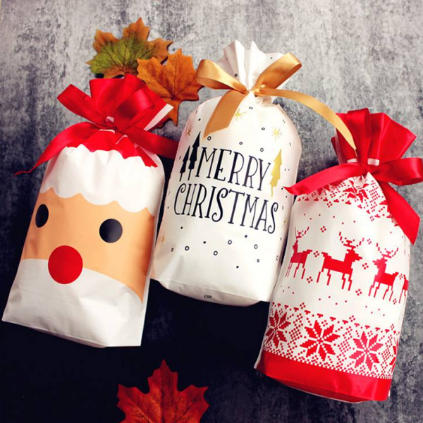 CHRISTMAS BAGS – 5X Sacchetti regalo natalizie