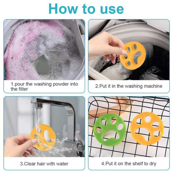 Fur catcher – Washing pet hair catchers (2pcs) slider