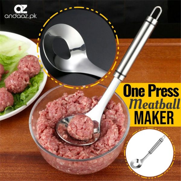 Meatball making spoon slider